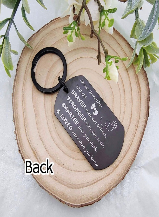 DGXMD Daughter Gift from Mom Dad - Engraved Metal Daughter Keychain - Birthday Graduation Gift for Teenage Girls Adult Daughters from Parents - Image 4